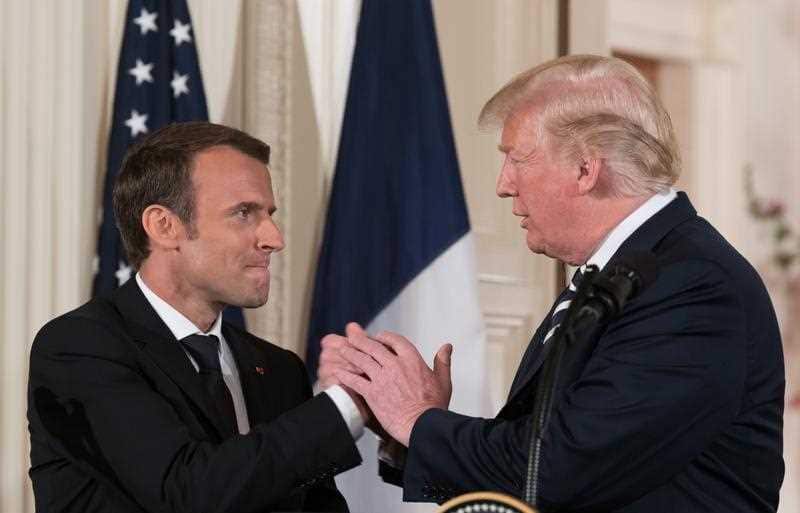 macron Trump