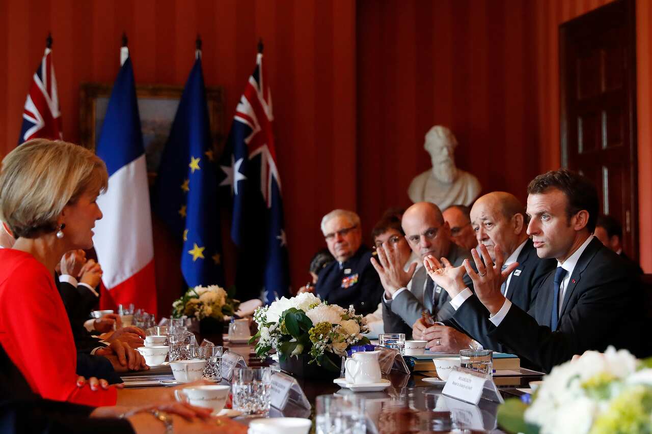 Emmanuel Macron in Sydney.