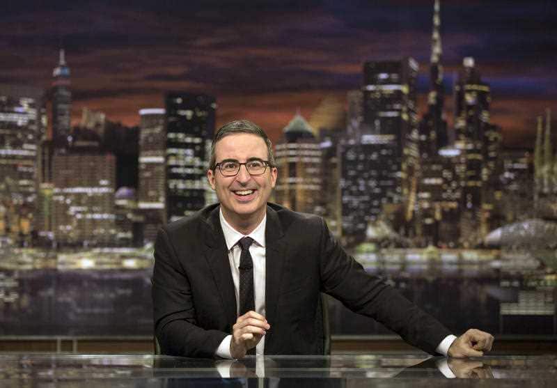 This image released by HBO shows John Oliver, host of "Last Week Tonight with John Oliver."