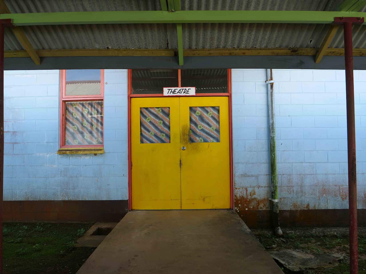 An external view of the surgical theatre of Lorengau Hospital on Manus Island
