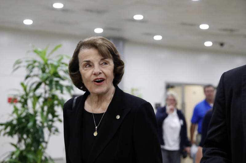 Diane Feinstein is reportedly leading the Senate race.