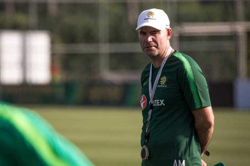 Ante Milicic during a Socceroos team training session as part of their 2018 FIFA World Cup training in Turkey.