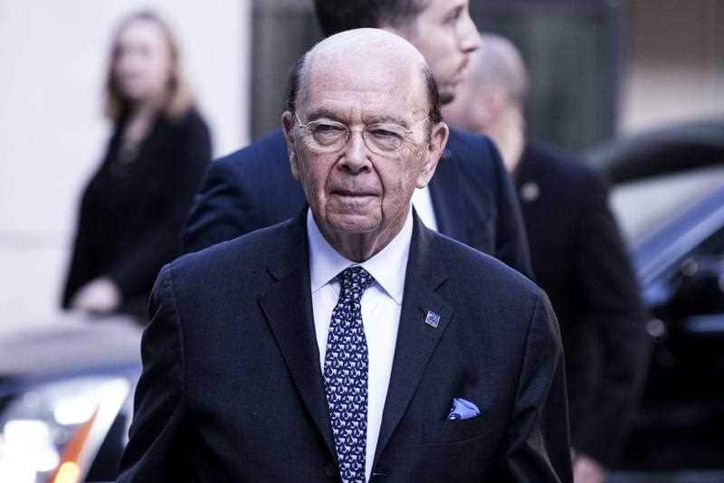 United States Secretary of Commerce Wilbur Ross  arrives at the French Economy Ministry for a meeting with French Economy Minister Bruno Le Maire in Paris 