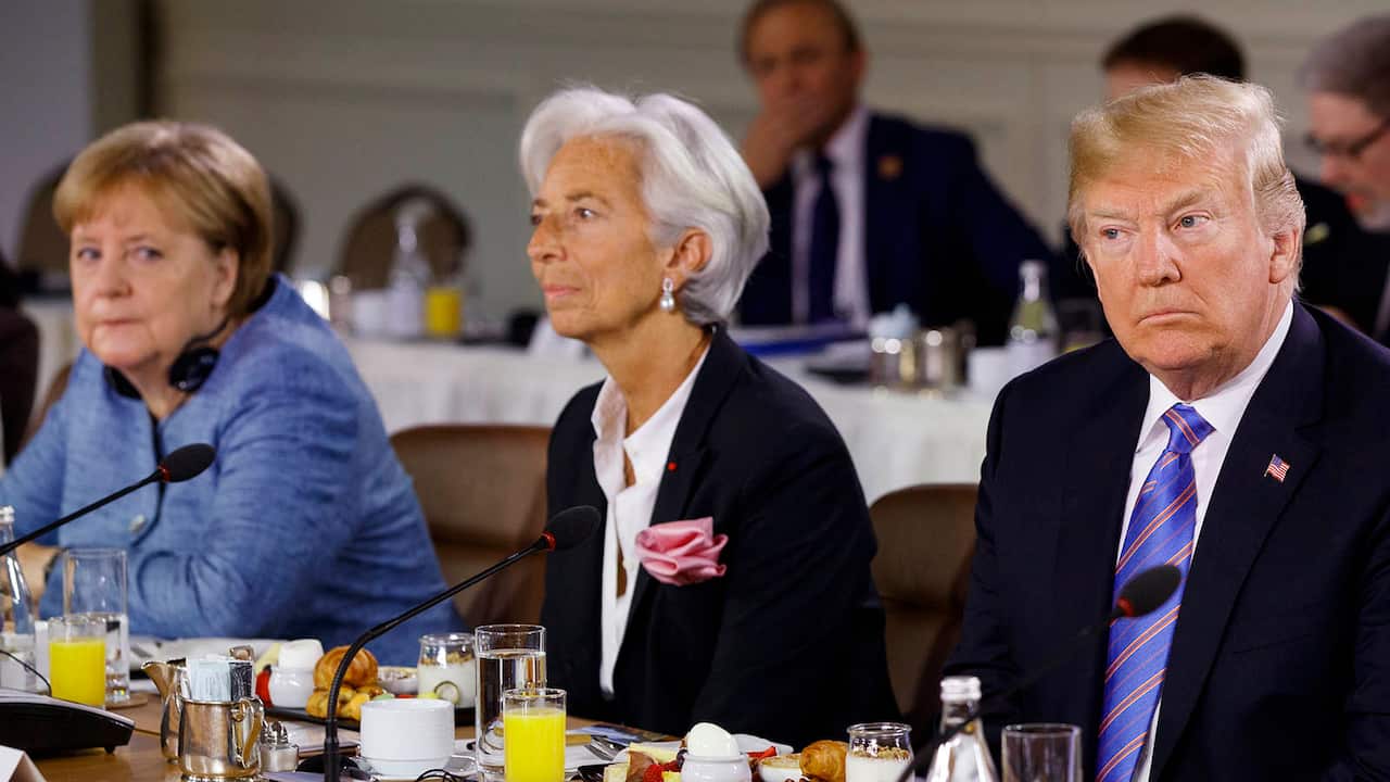 Angela Merkel and Donald Trump