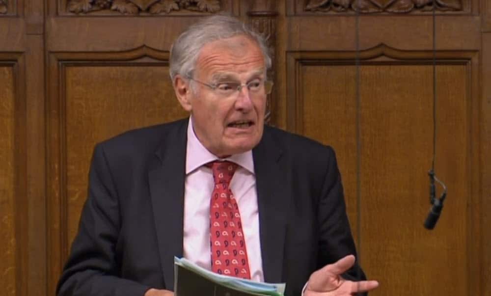 Christopher Chope speaking in the House of Commons.