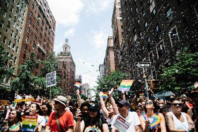 People attend the 49th annual New York City Gay Pride Parade in New York, New York, USA, 24 June 2018. 