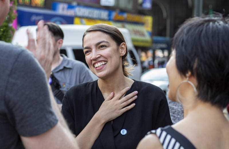 Alexandria Ocasio-Cortez in New York.