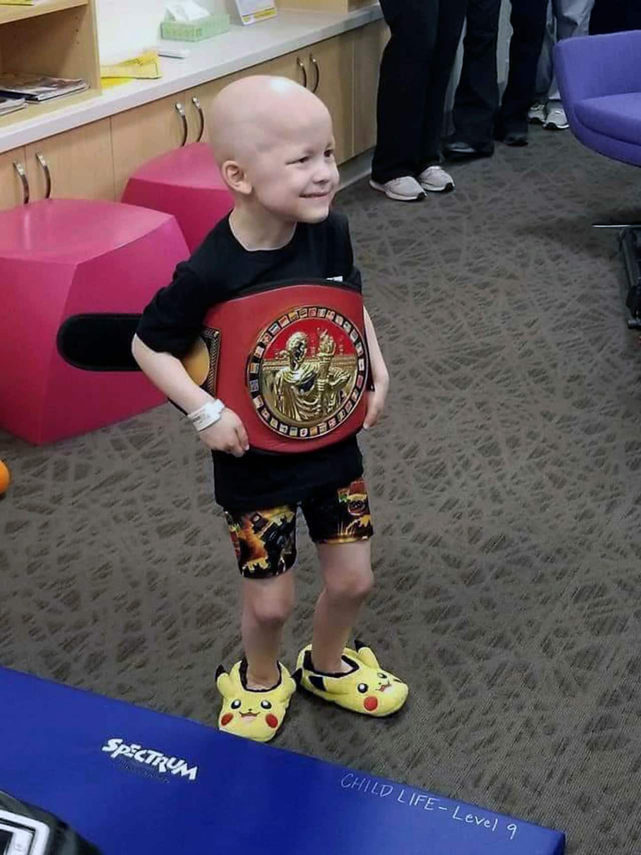 Garrett Matthias dressing up.
