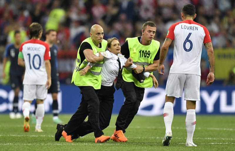 Pussy Riot storm World Cup pitch