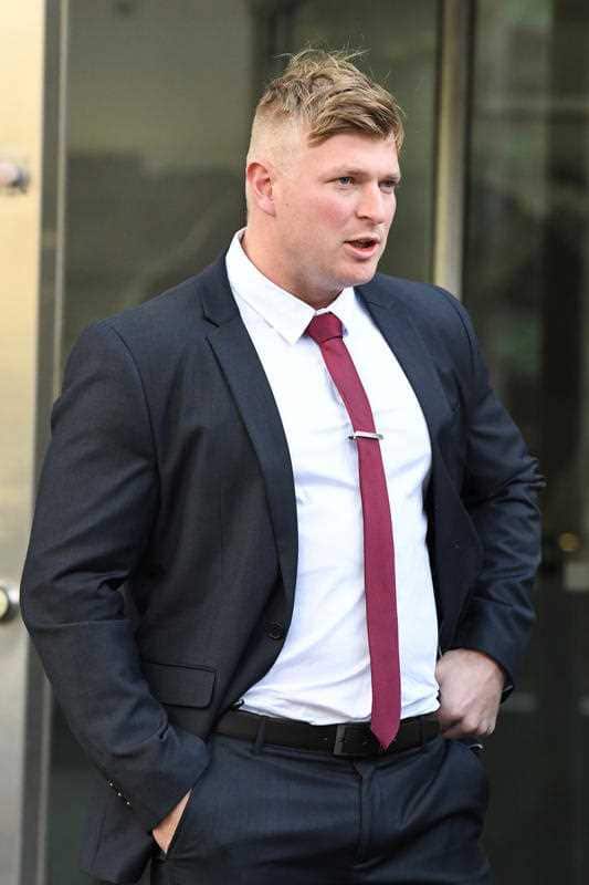 Blair Cottrell is seen exiting the County Court of Victoria in Melbourne, Thursday, July 19, 2018.
