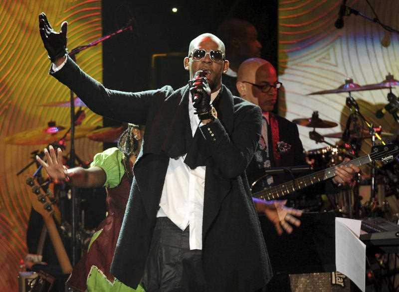 R. Kelly performs at The 56th Annual Grammy Awards Salute.