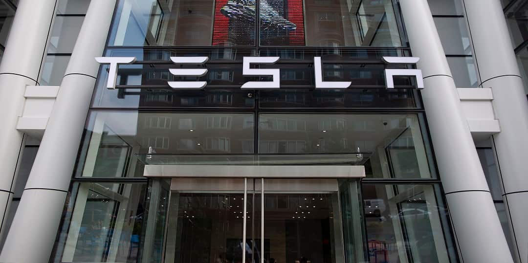 A Tesla dealership in Boston.