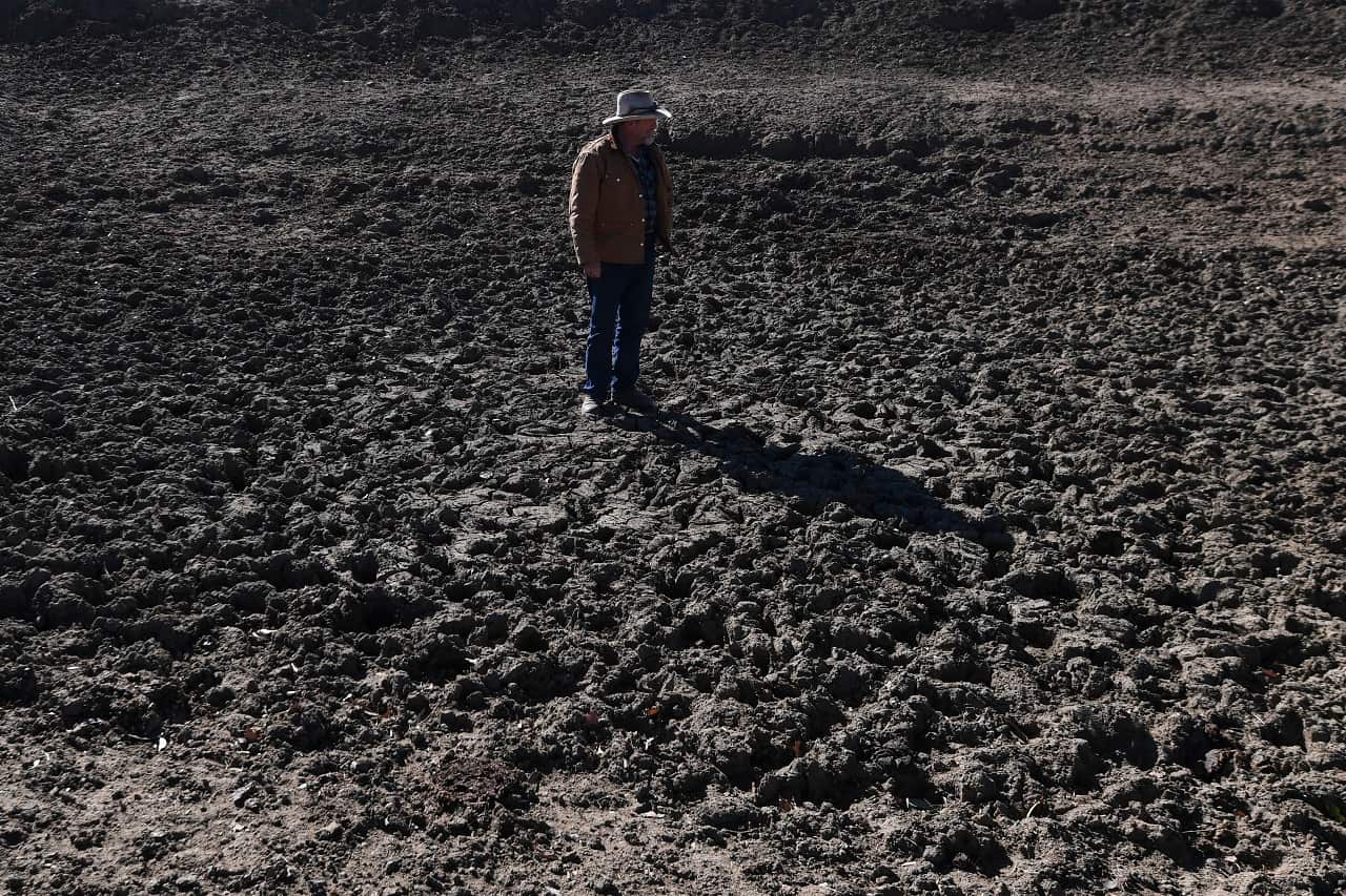 A farm affected by drought in NSW. 
