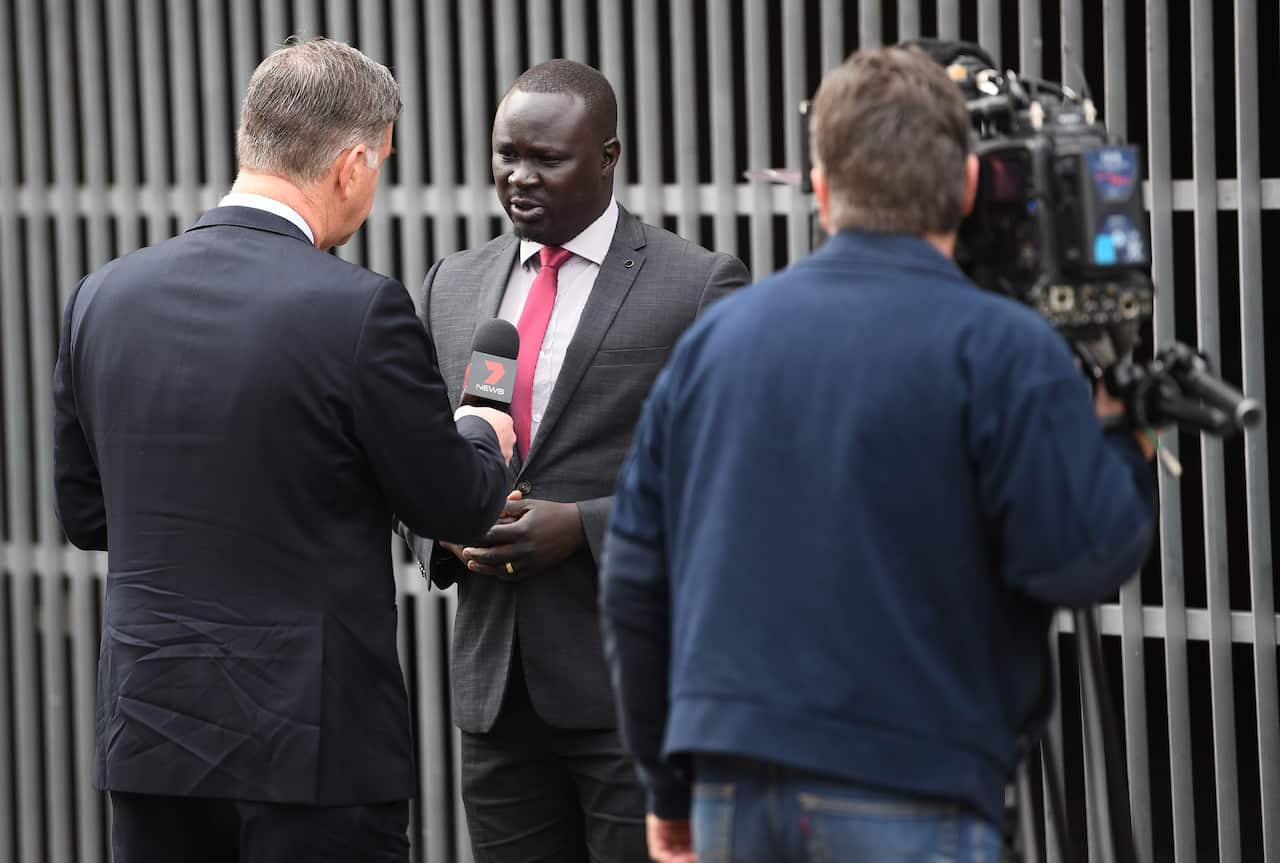 South Sudanese community leader Maker Mayek opposed what he called a "media panic" over so-called African gangs in 2018.