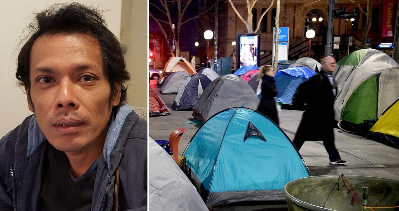 Dan Wichitakul and tent city.