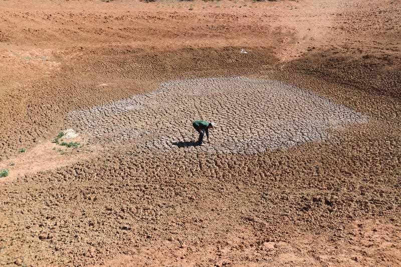 A drought affected property at Langawirra Station north of Broken Hill, New South Wales.