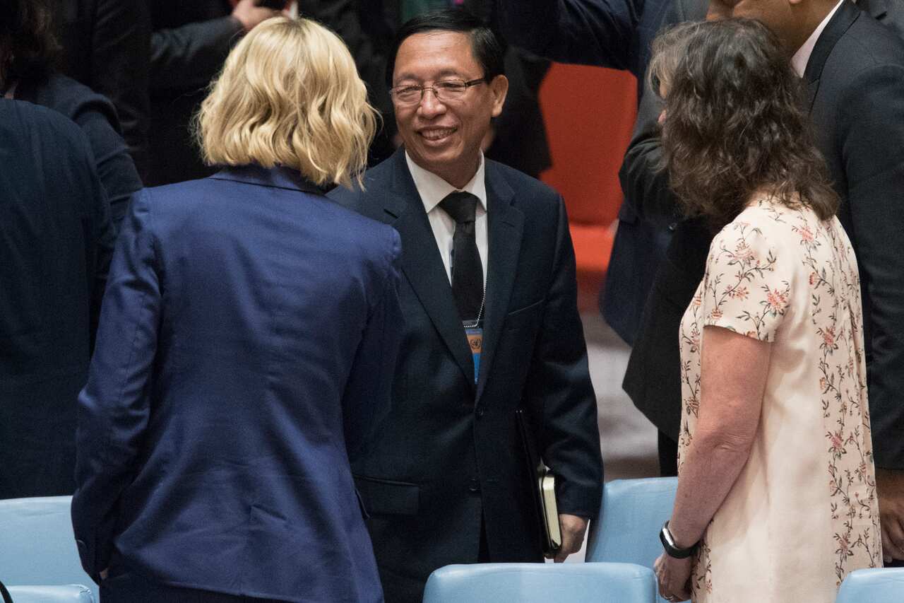 Myanmar's Ambassador to the United Nations Hau Do Suan.