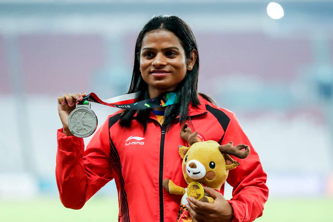 Dutee Chand became the first Indian sprinter to reach a final at a global athletics event in 2013.