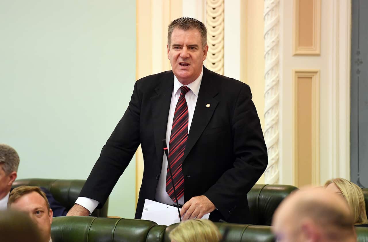 Queensland Agriculture Minister Mark Furner speaks during Question time at Parliament House in Brisbane, Wednesday, September 19, 2018. 