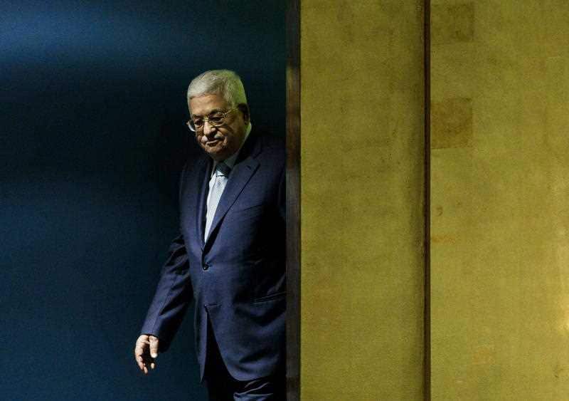 Palestinian President Mahmoud Abbas arrives to address the General Debate of the 73rd session of the General Assembly of the United Nations.