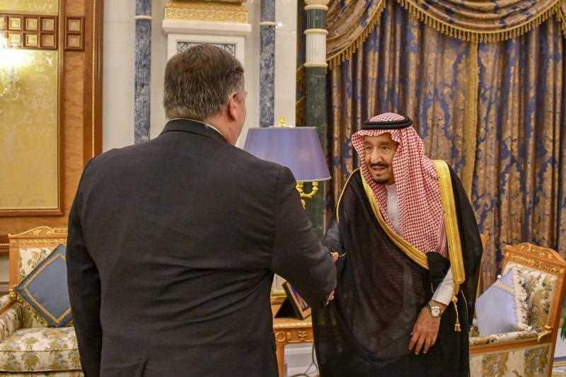 Mike Pompeo says Saudi Arabia supports a "thorough" probe into the disappearance of journalist Jamal Khashoggi.