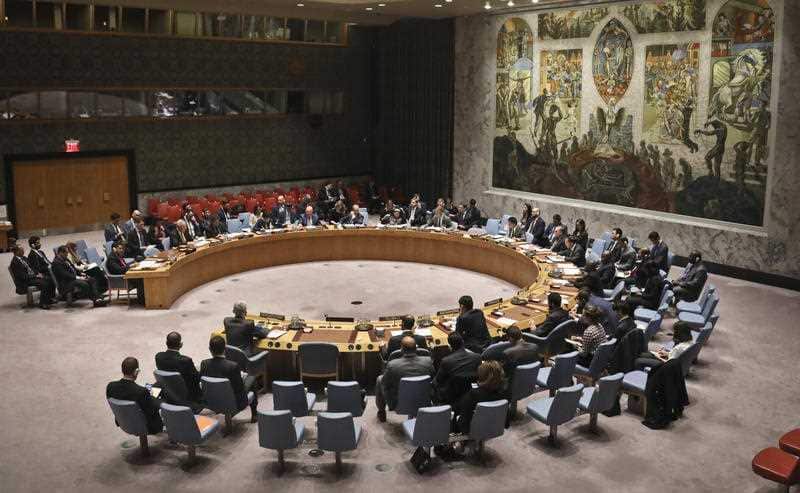 The United Nations Security Council convene a meeting on the humanitarian situation in Yemen, Tuesday Oct. 23, 2018 at U.N. headquarters.