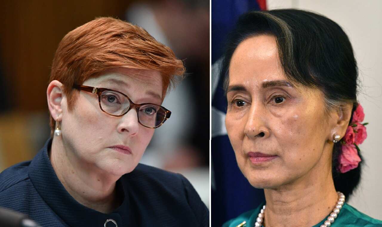 Minister for Foreign Affairs Marise Payne Myanmar State Counsellor Aung San Suu Kyi.
