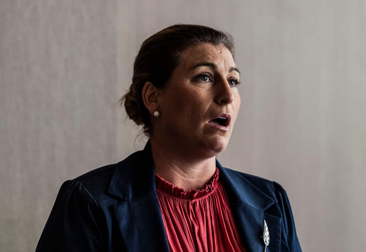 Catherine Marriott speaks in Perth.