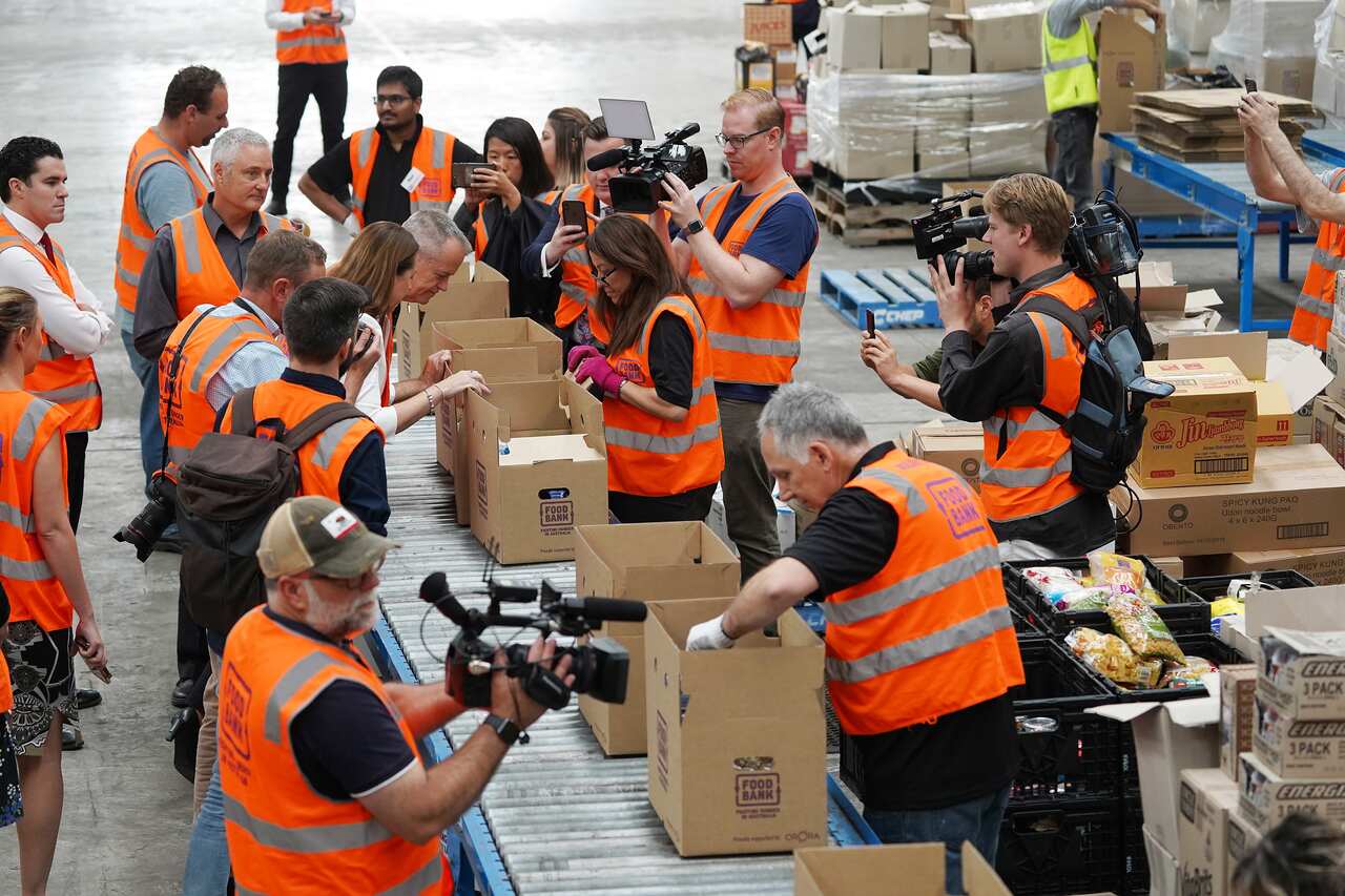Foodbank operations in Melbourne in 2018.