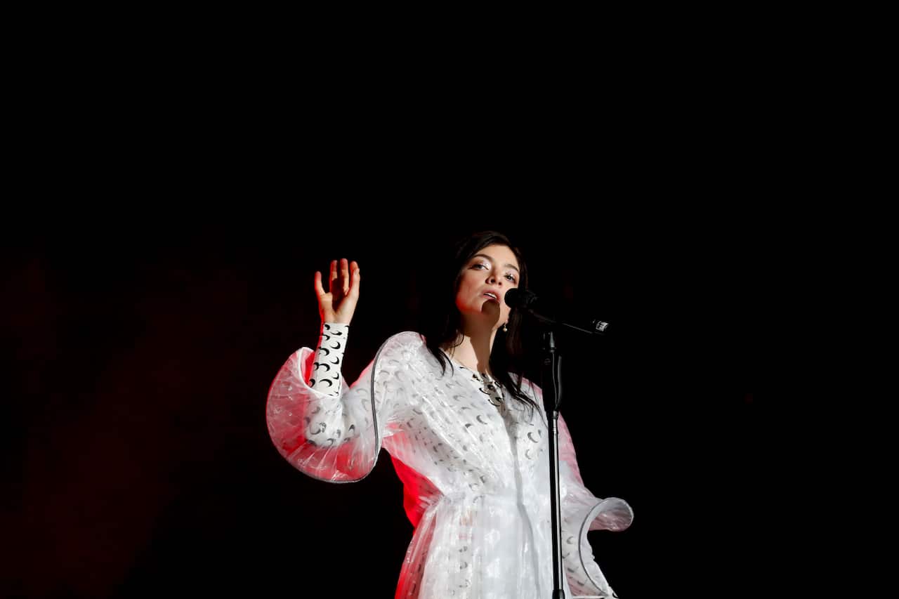 Lorde performs during the Corona Capital music festival in Mexico City