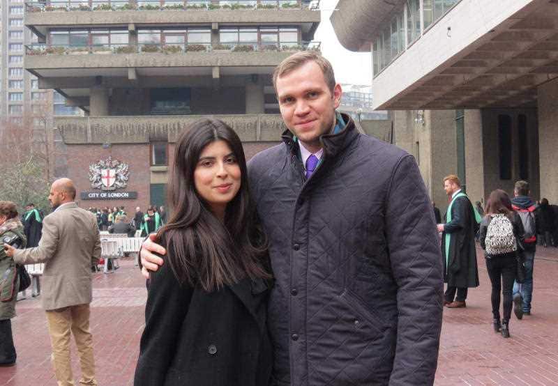 Matthew Hedges and his wife Daniela Tejada