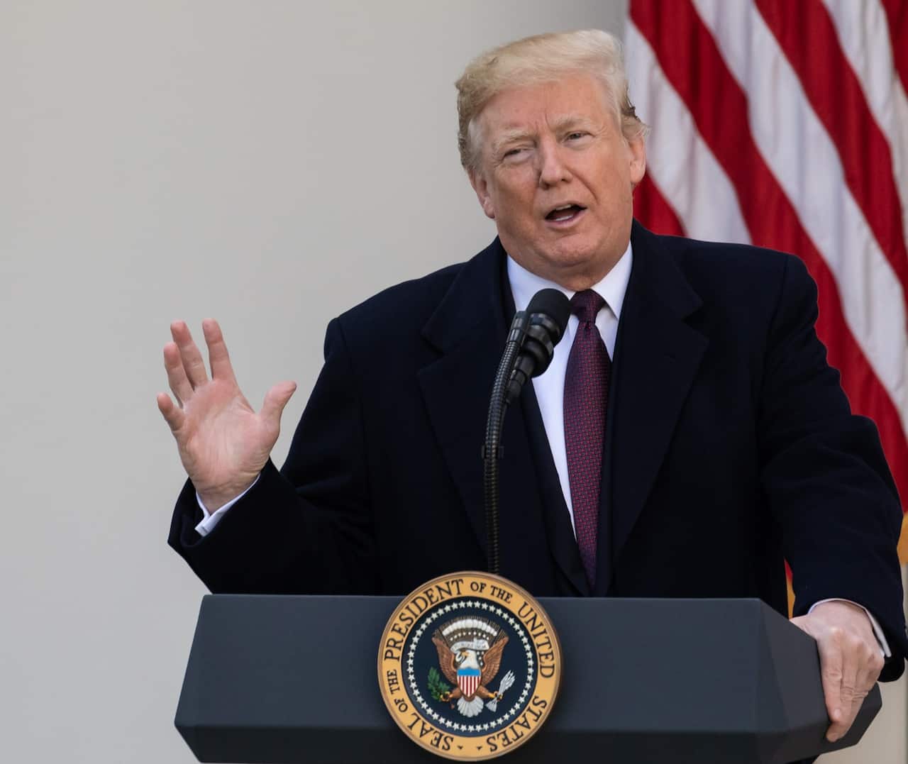 President Donald Trump at the White House.