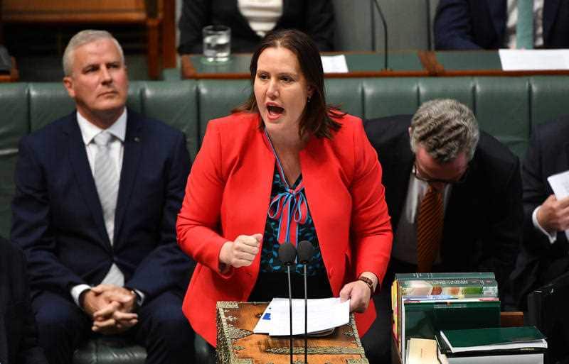 Minister for Jobs Kelly O'Dwyer during Question Time in the House of Representatives at Parliament House in Canberra, Tuesday, November 27, 2018.