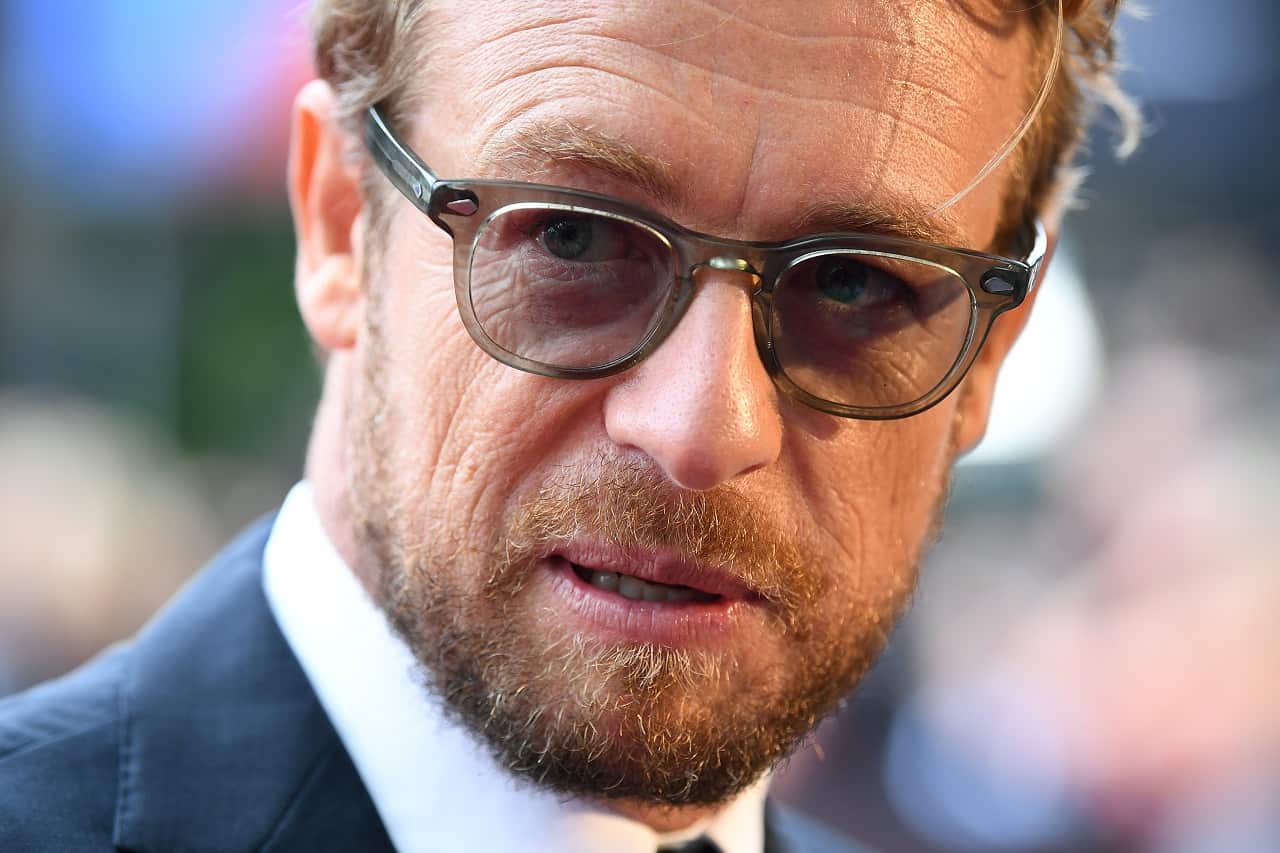 Simon Baker arrives at the AACTA Awards.