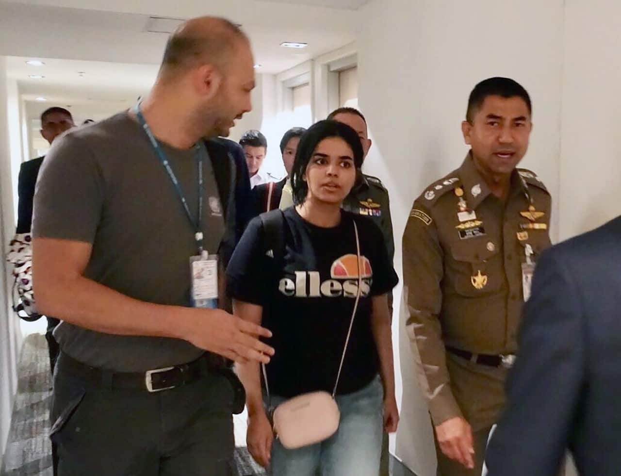 Rahaf Mohammed al-Qunun in Bangkok.