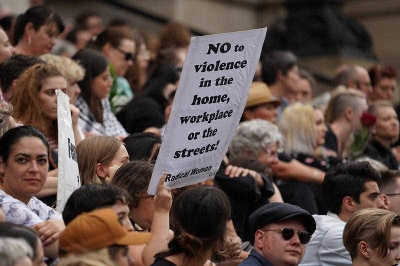 "There was a real heaviness to the silence," organiser Megan Bridger-Darling said.