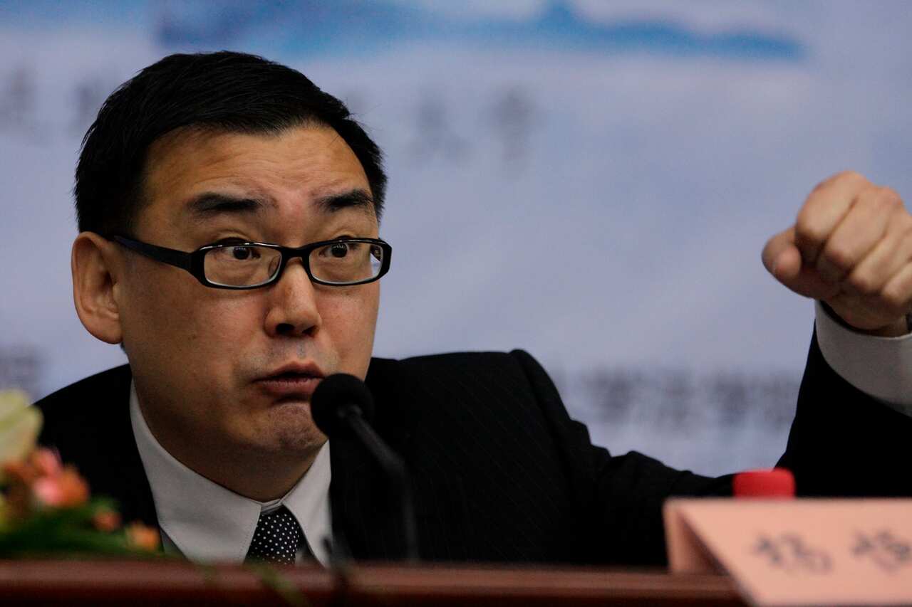 Chinese-Australian writer Yang Hengjun attends a lecture at Beijing Institute of Technology in Beijing, China, 18 November 2010.