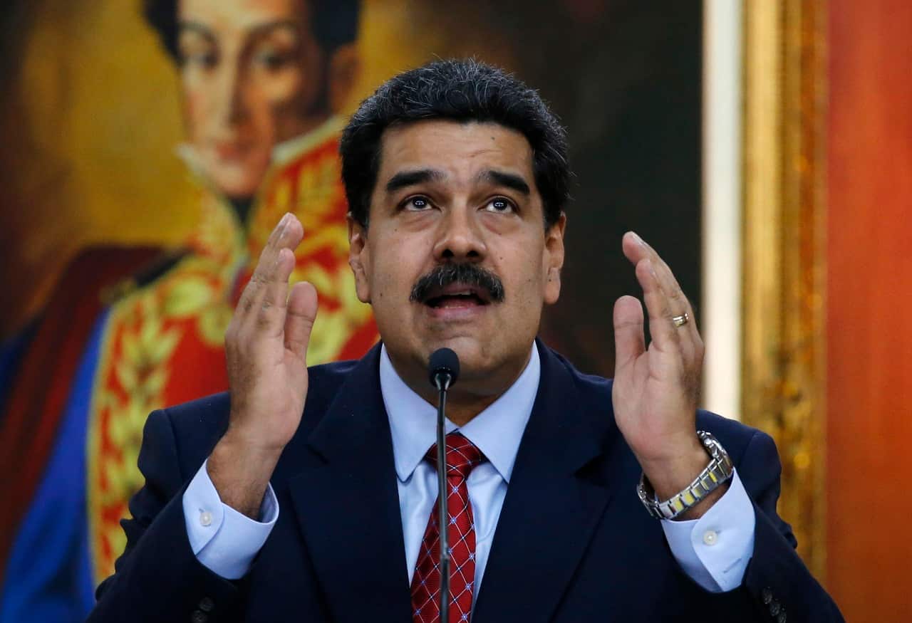 Venezuelan President Nicolas Maduro in Caracas, Venezuela.