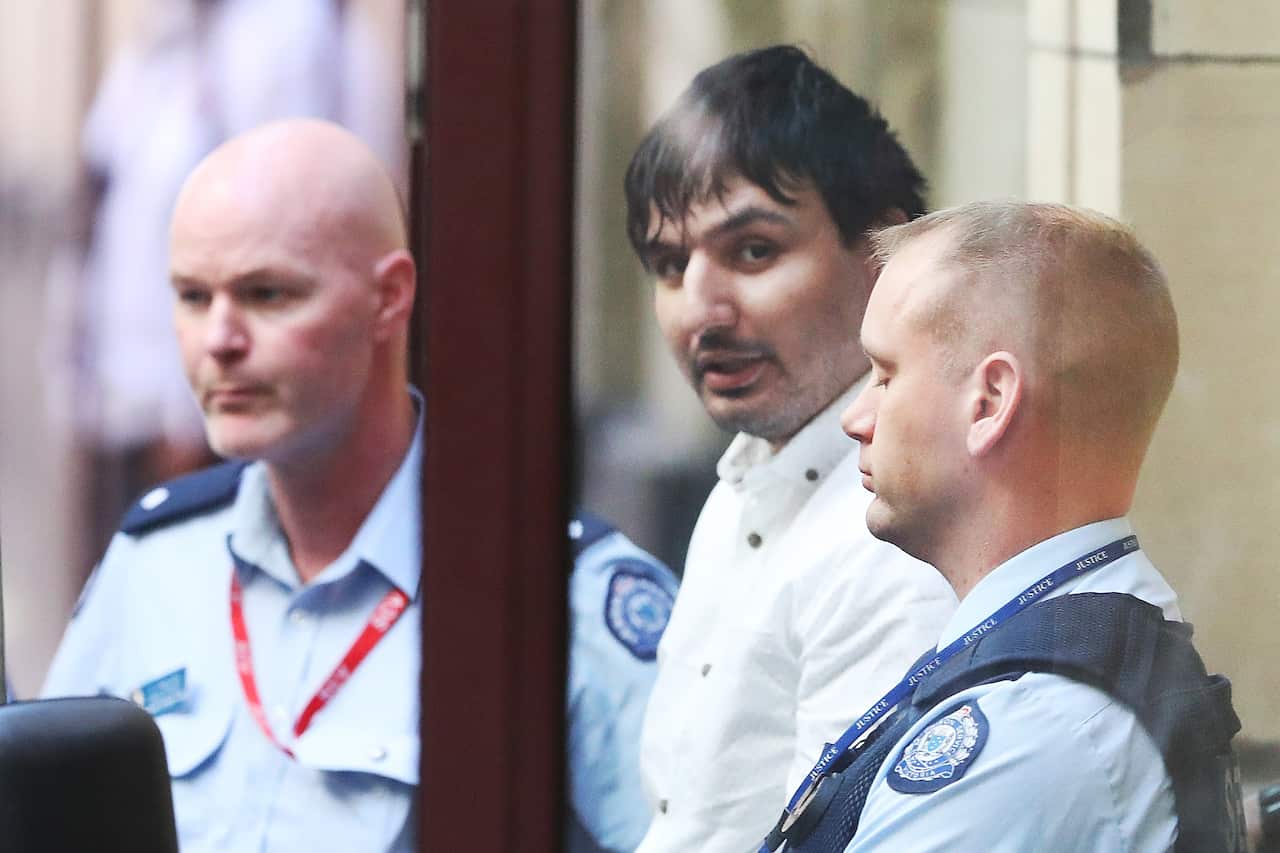 James "Dimitrious" Gargasoulas leaves the Supreme Court of Victoria.