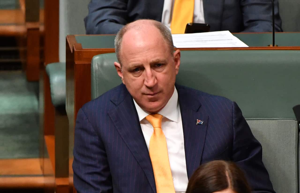 Liberal Member for Petrie Luke Howarth during Question Time in the House of Representatives at Parliament House