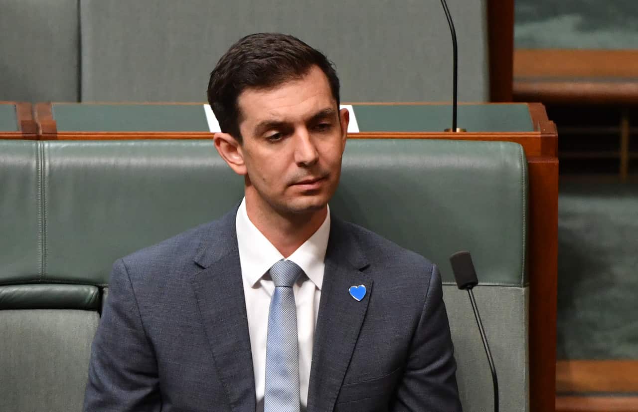 Liberal Member for Brisbane Trevor Evans during Question Time in the House of Representatives at Parliament House in Canberra, Wednesday, February 13, 2019. (AAP Image/Mick Tsikas) NO ARCHIVING