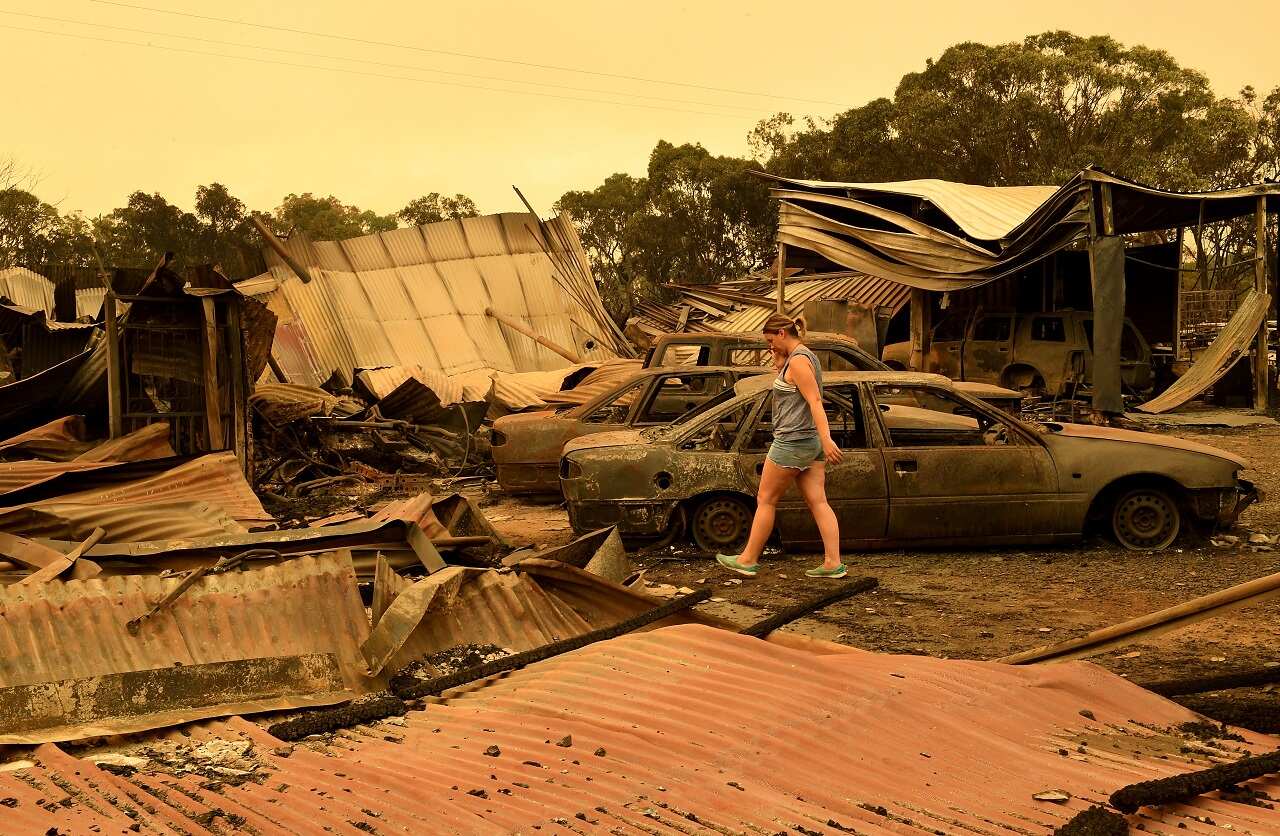 A burnt out property in Tingha.