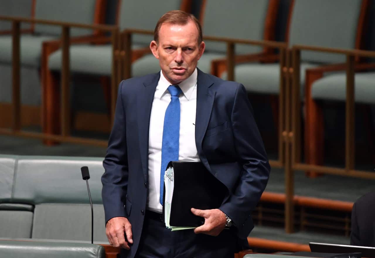 Tony Abbott in Parliament.