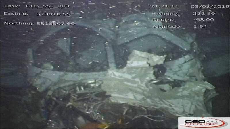 Still from handout video issued by the Air Accidents Investigation Branch