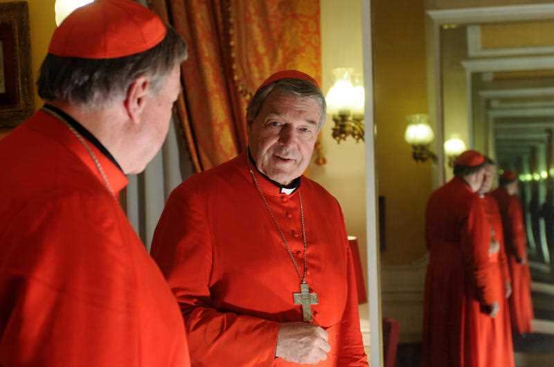 Cardinal George Pell in Rome. The church has been urged to act on the disgraced cleric as soon as possible.