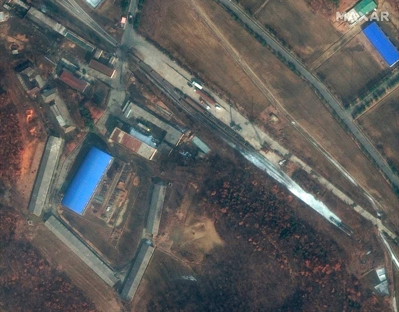 This satellite image captured on Feb. 22, 2019 and provided by DigitalGlobe, shows Sanumdong research center on the outskirts of Pyongyang, North Korea.