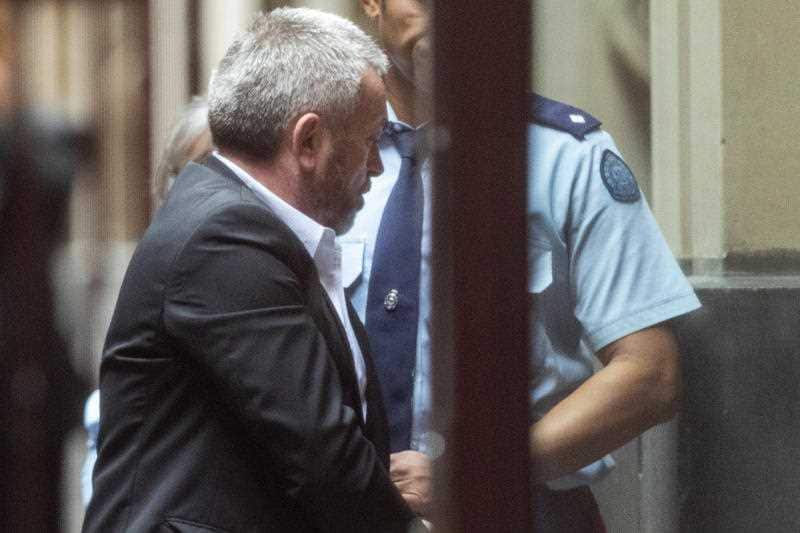 Borce Ristevski arrives at Melbourne Supreme Court. He will spend almost a decade behind bars over the death of his wife.