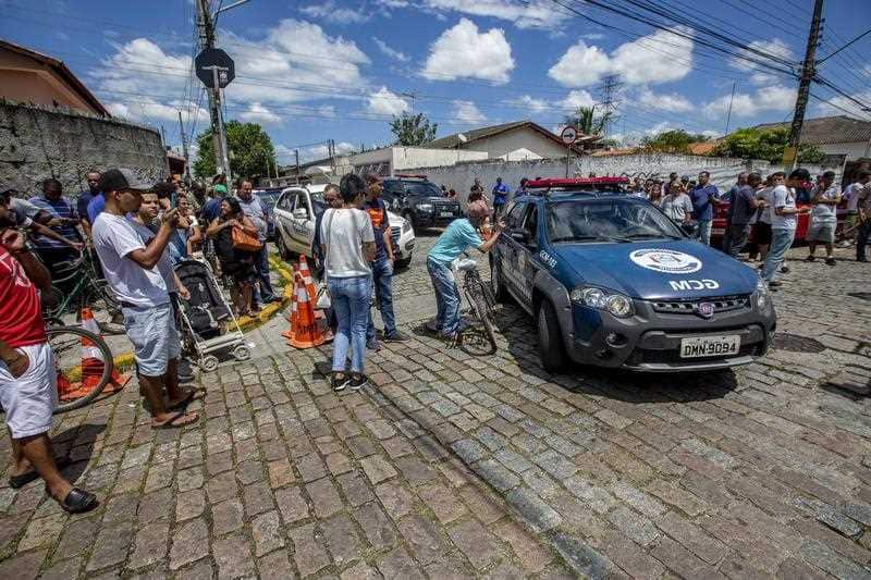 Scenes outside Raul Brasil State School.