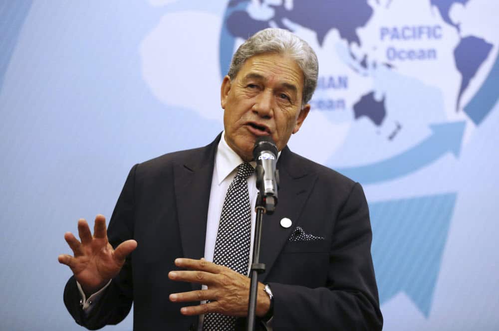 NZ Foreign Affairs Minister Winston Peters.