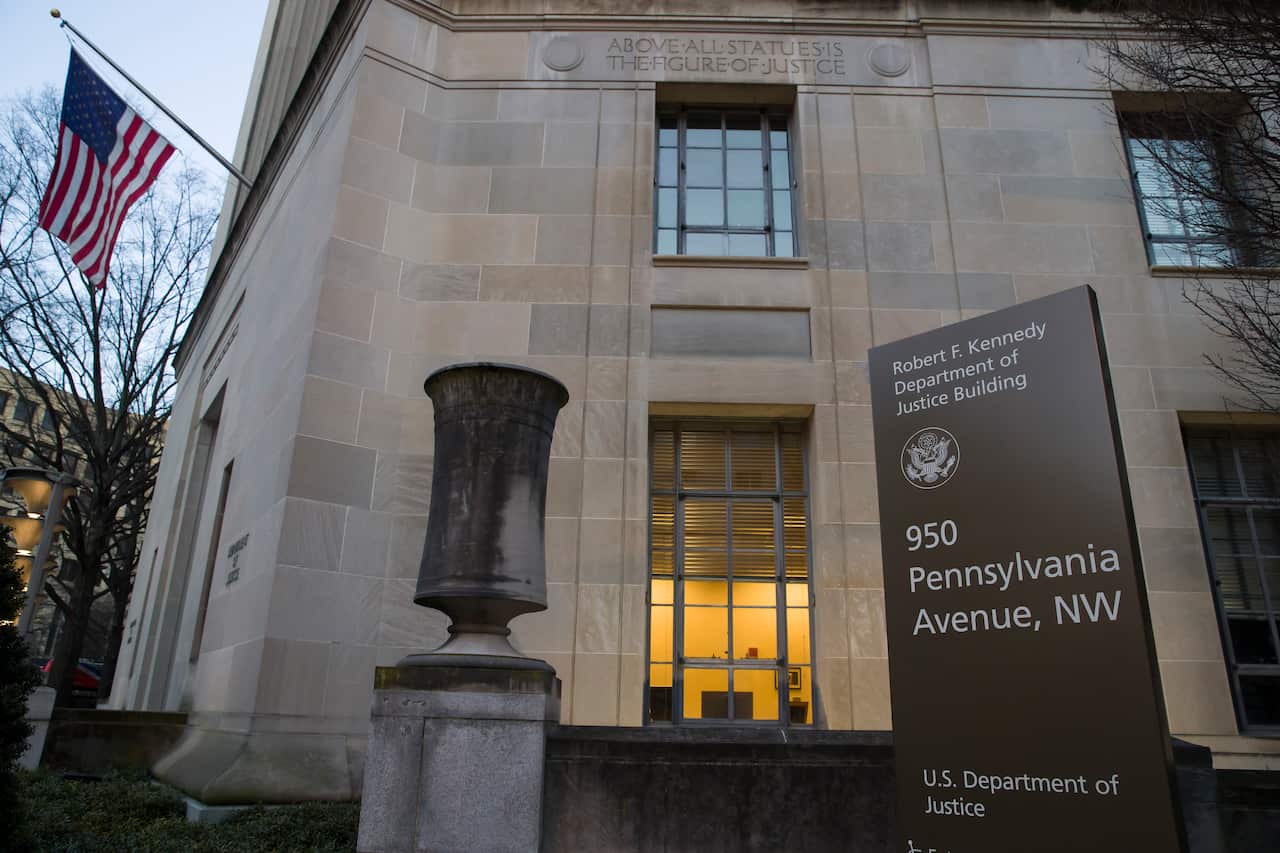 The department of Justice in Washington USA.